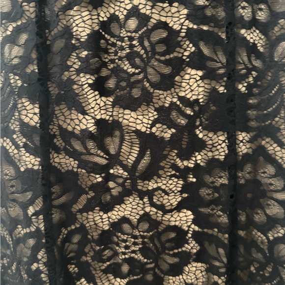 B. Smart Black and Tan Sweetheart Maxi Gown - Picture 5 of 5